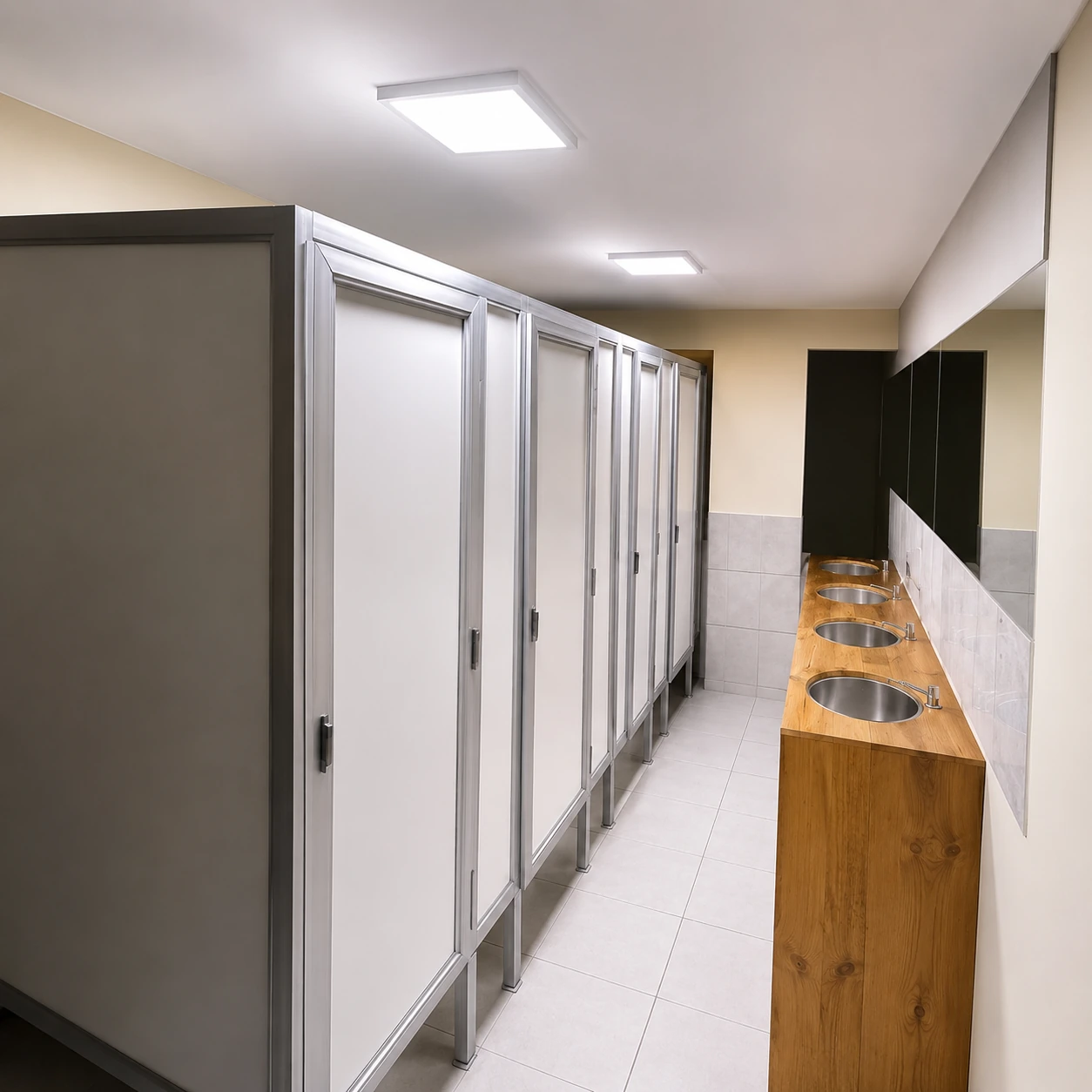 Separadores para baños y duchas - trabajo real