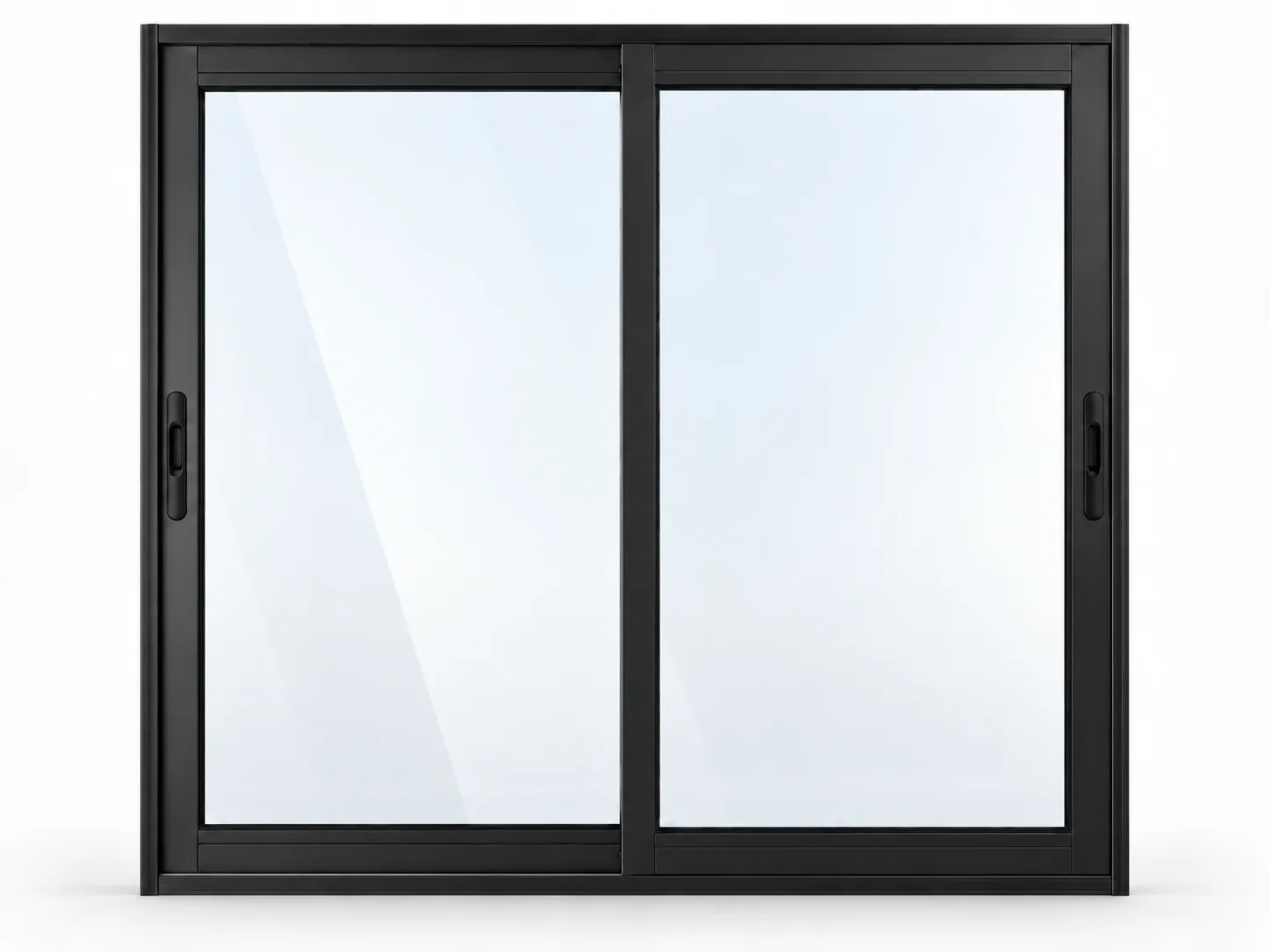 Ventana de aluminio color Negro