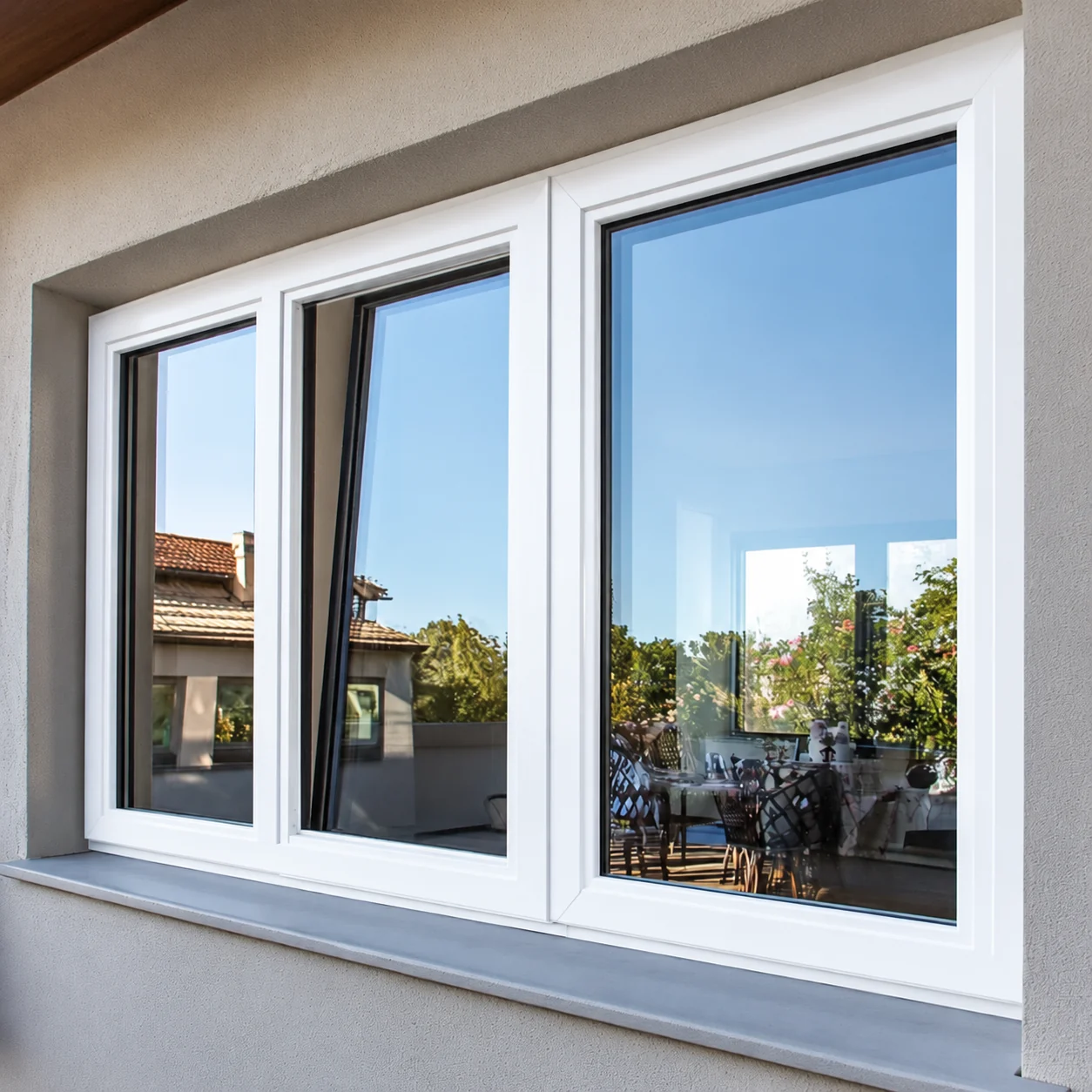 Ventana PVC color Blanco Andes